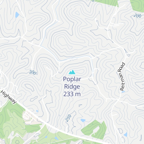 Map of Poplar Ridge