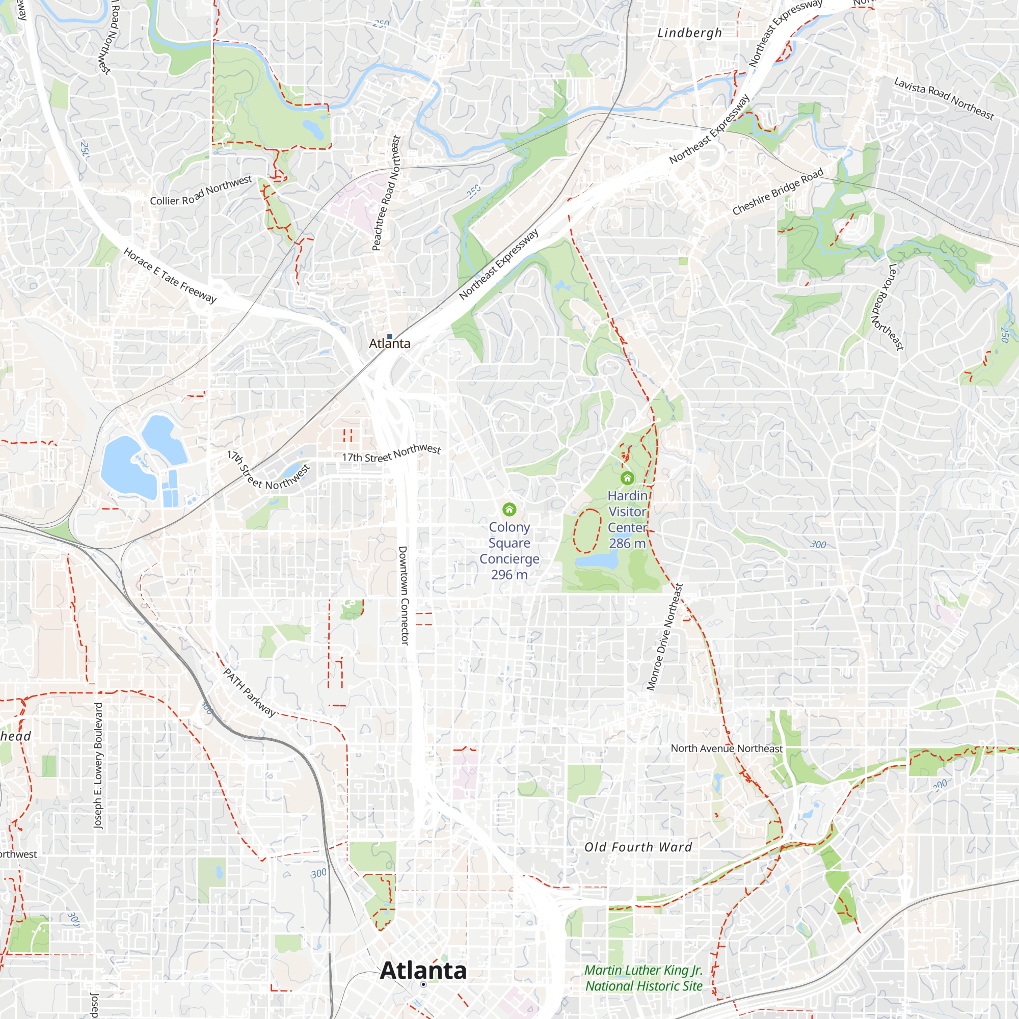 Colony Square Concierge map