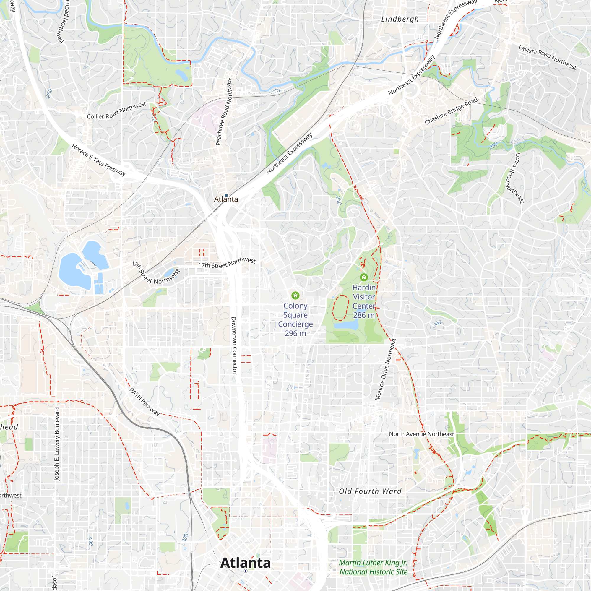 Colony Square Concierge map