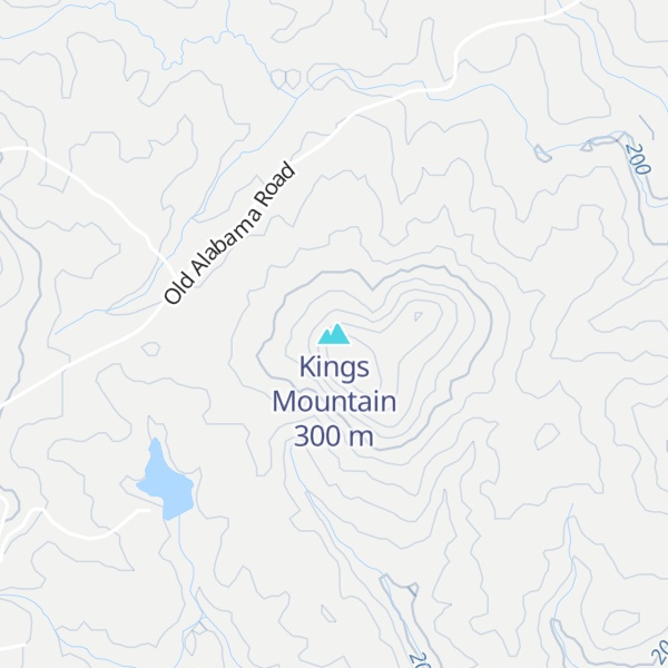 Map of Kings Mountain