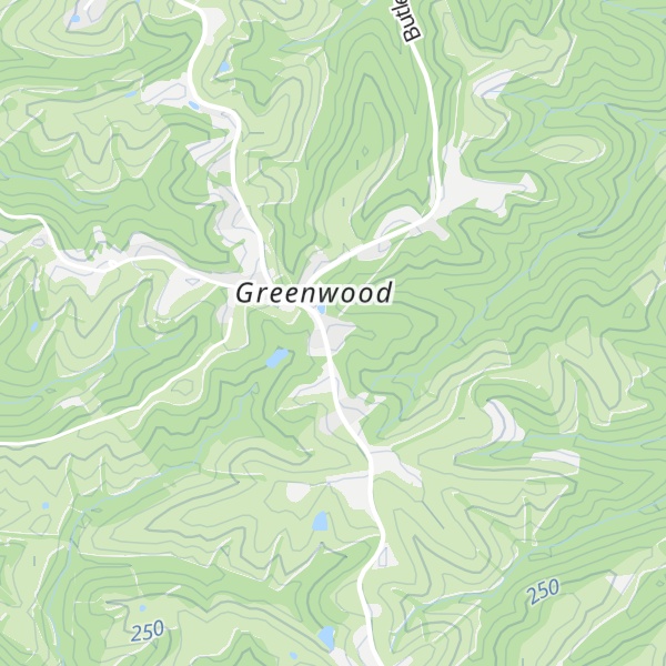 Map of Greenwood Hill