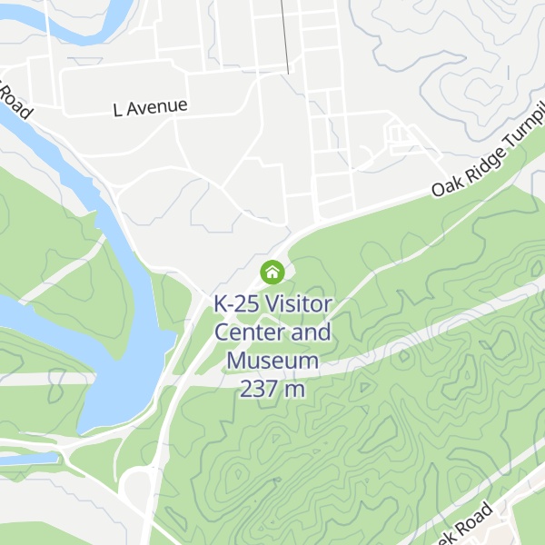 Map of K-25 Visitor Center and Museum