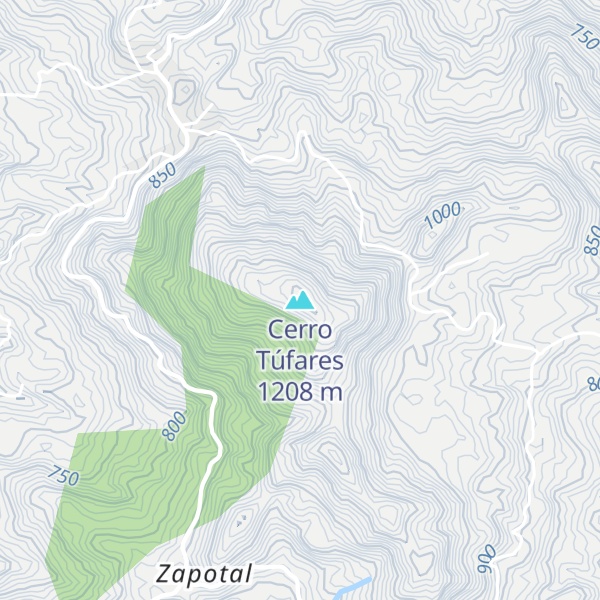 Map of Cerro Túfares
