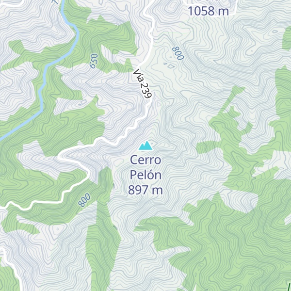 Map of Cerro Pelón