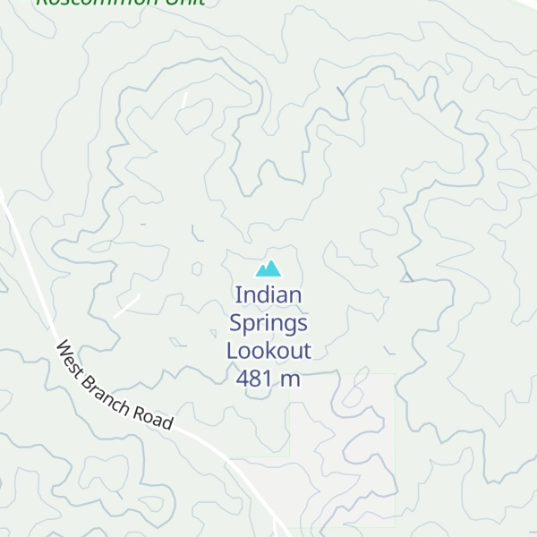 Map of Indian Springs Lookout