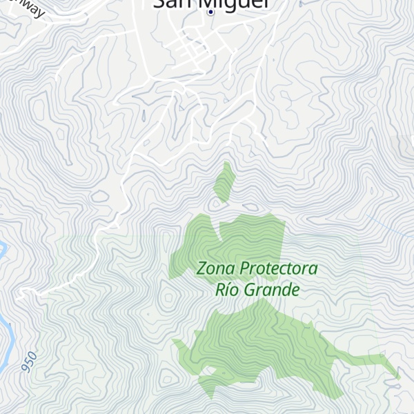 Map of Cerro Las Palmas