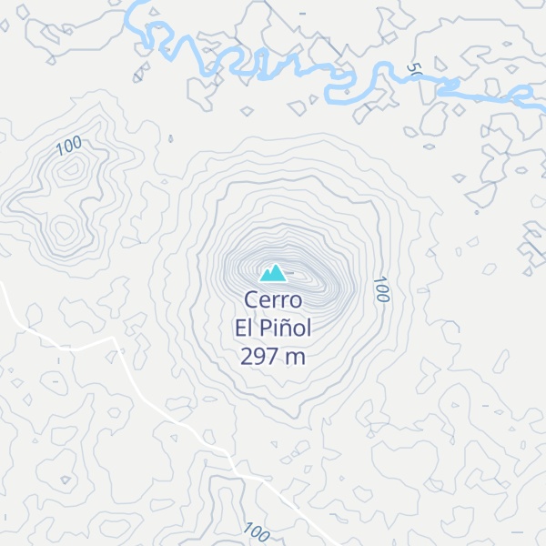 Map of Cerro El Piñol