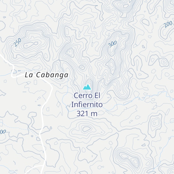 Map of Cerro El Infiernito