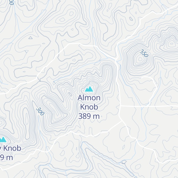 Map of Almon Knob