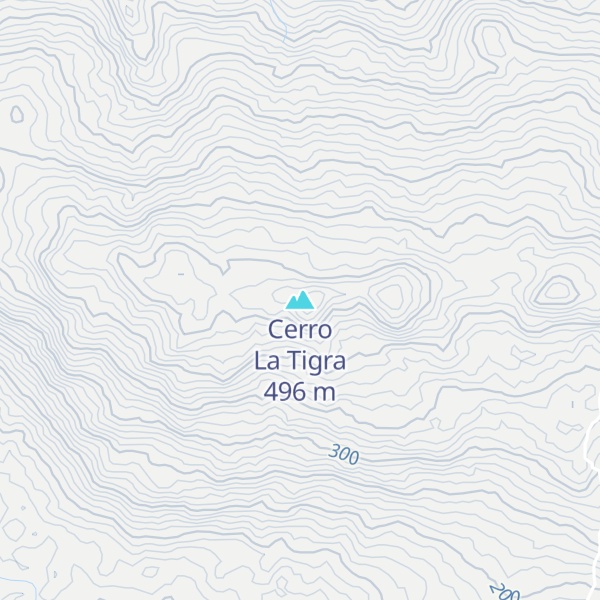 Map of Cerro La Tigra