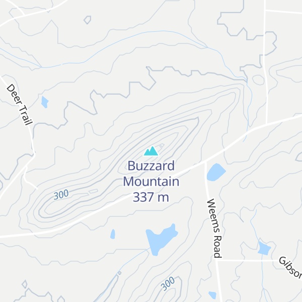 Map of Buzzard Mountain
