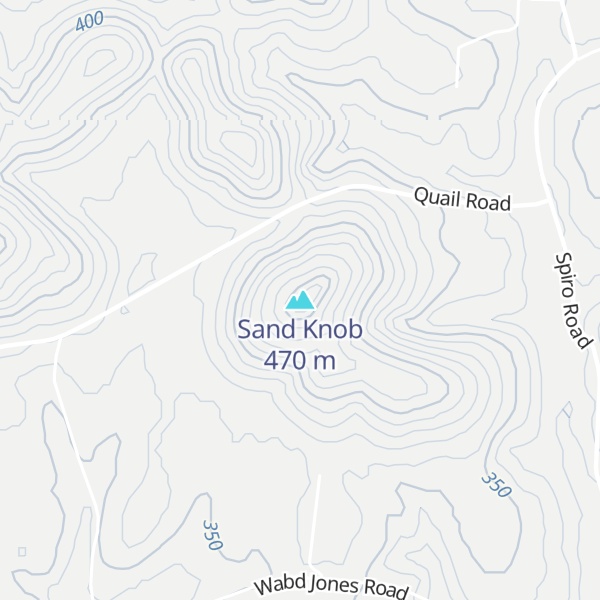 Map of Sand Knob