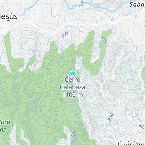 Map of Cerro Calabaza