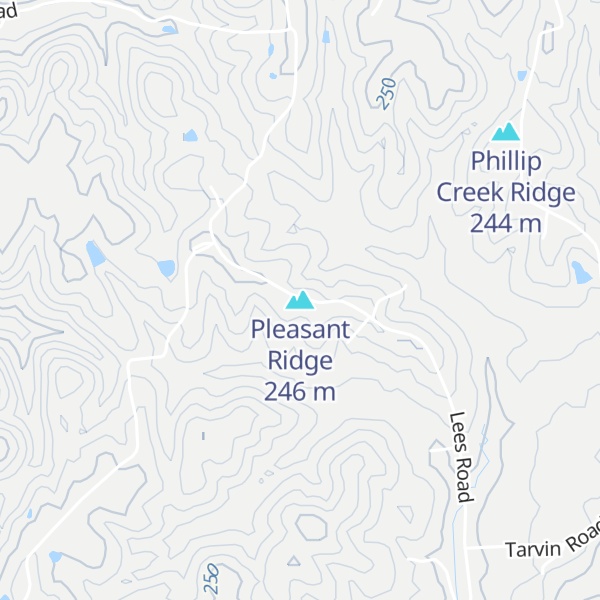 Map of Pleasant Ridge