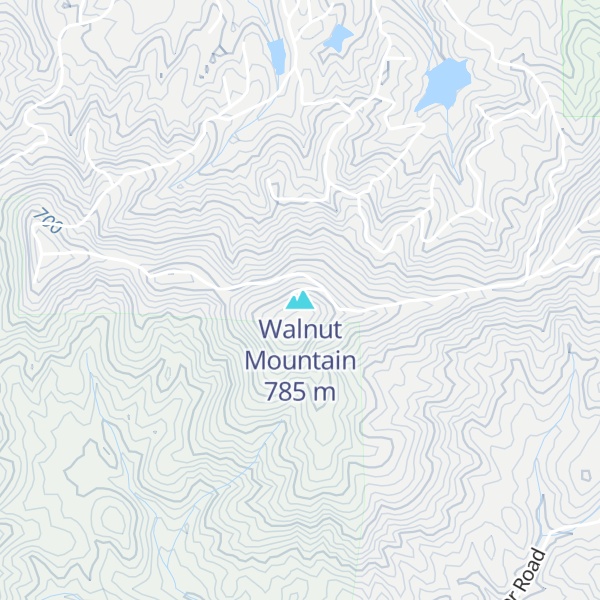 Map of Walnut Mountain