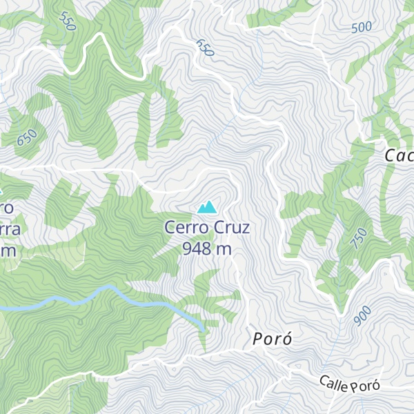 Map of Cerro Cruz