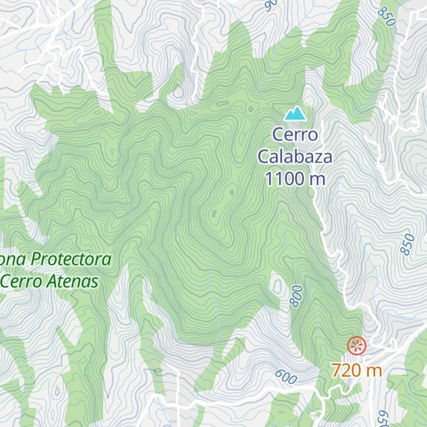 Map of Cerro Peña del Burro