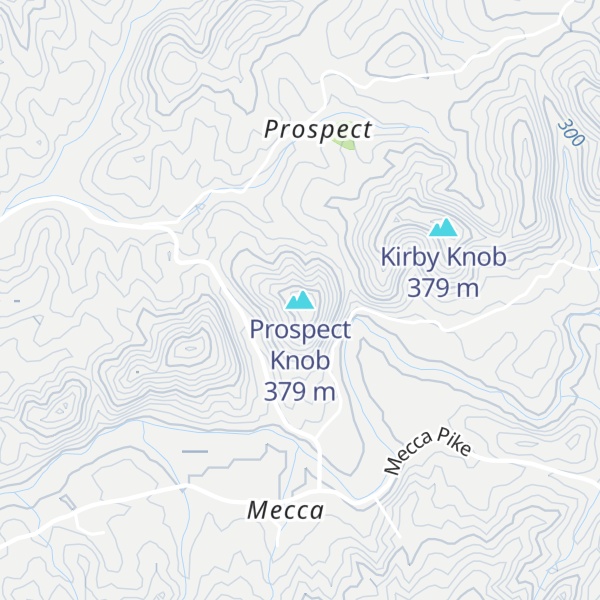 Map of Prospect Knob