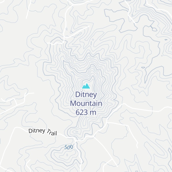 Map of Ditney Mountain