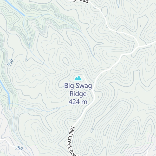 Map of Big Swag Ridge