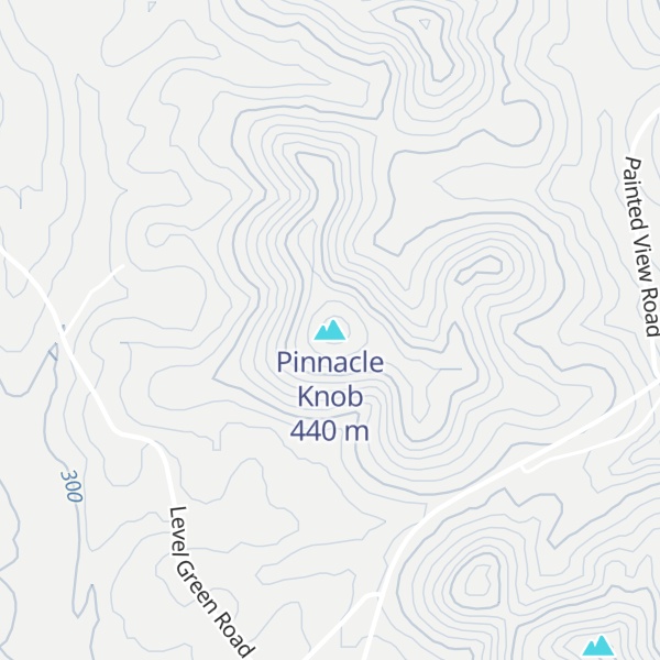 Map of Pinnacle Knob