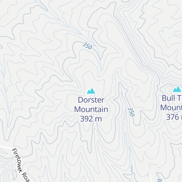 Map of Dorster Mountain