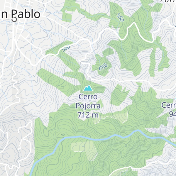 Map of Cerro Pojorra