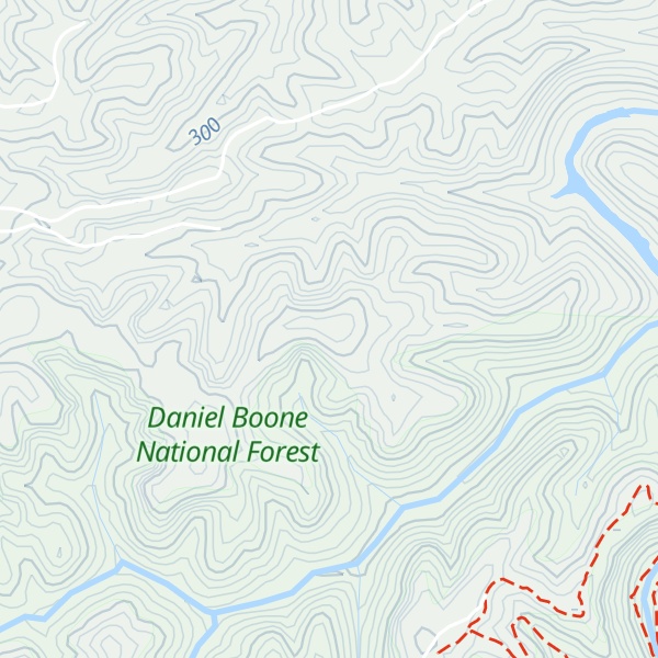 Map of Baby Stocking Ridge