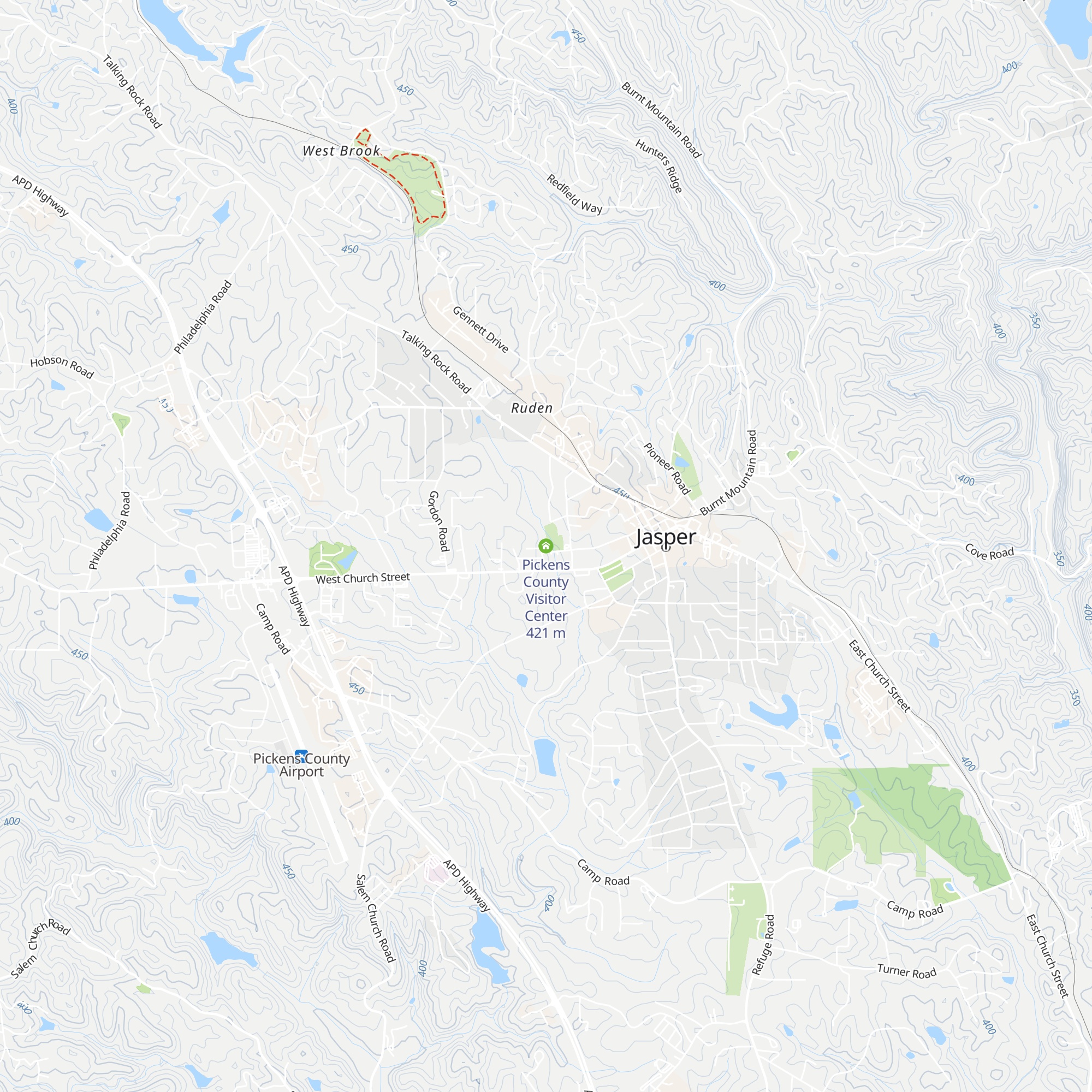 Pickens County Visitor Center map