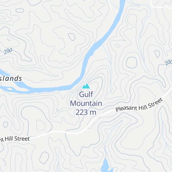 Map of Gulf Mountain
