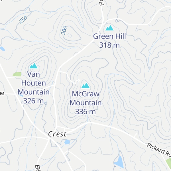 Map of McGraw Mountain