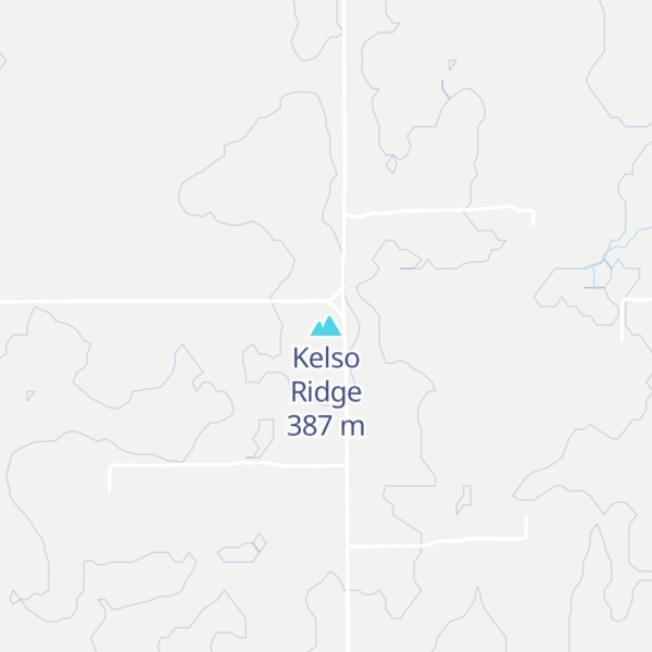 Map of Kelso Ridge