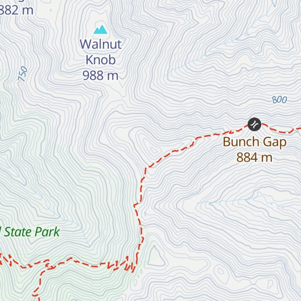 Map of Guinea Hill Knob