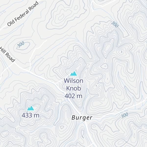 Map of Wilson Knob