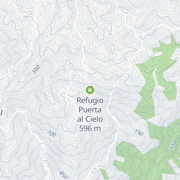 Map of Refugio Puerta al Cielo