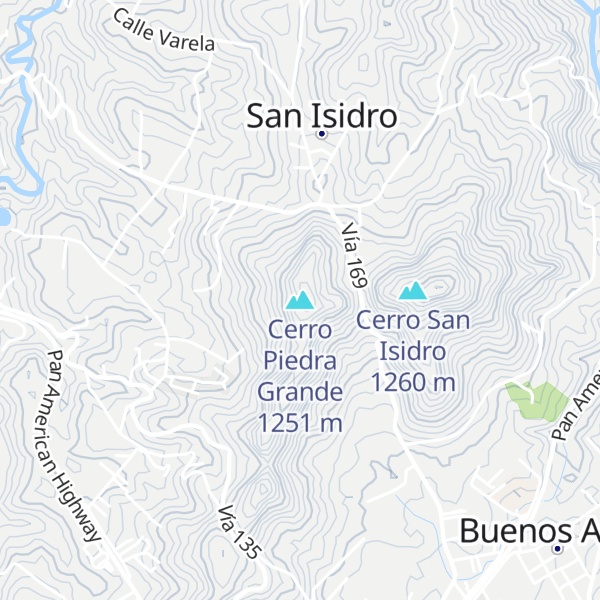 Map of Cerro Piedra Grande
