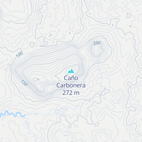 Map of Caño Carbonera