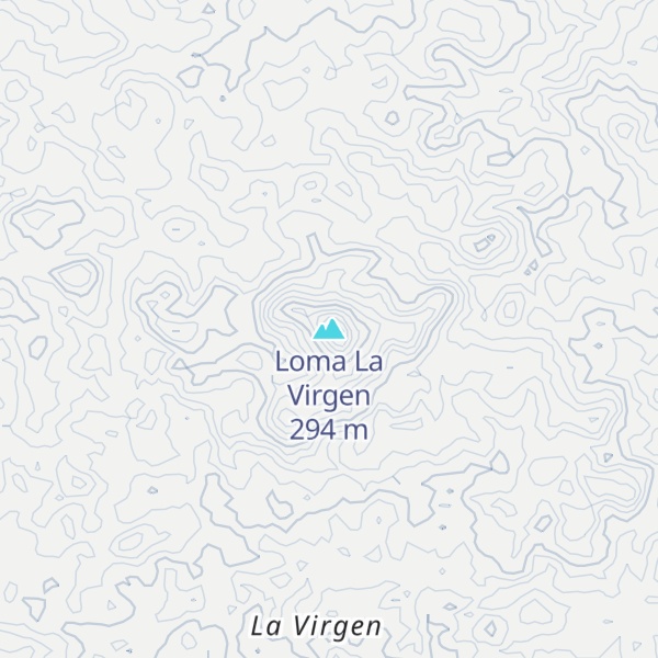 Map of Loma La Virgen