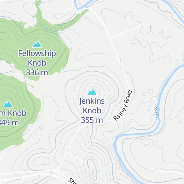 Map of Jenkins Knob