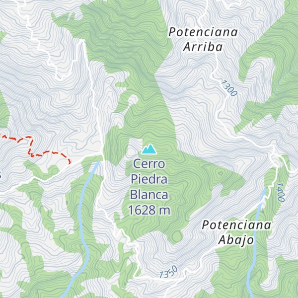 Map of Cerro Piedra Blanca