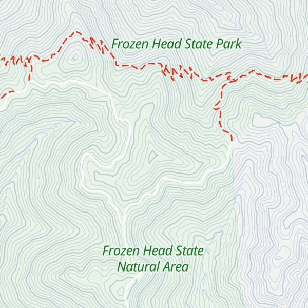 Map of Squire Knob