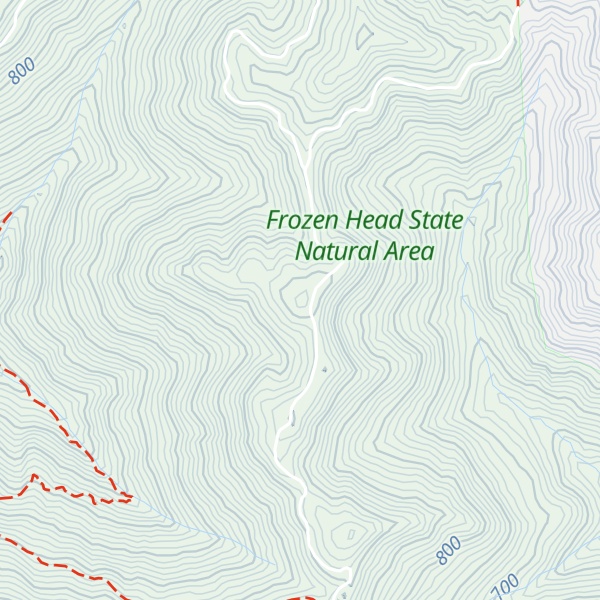 Map of Little Fork Mountain