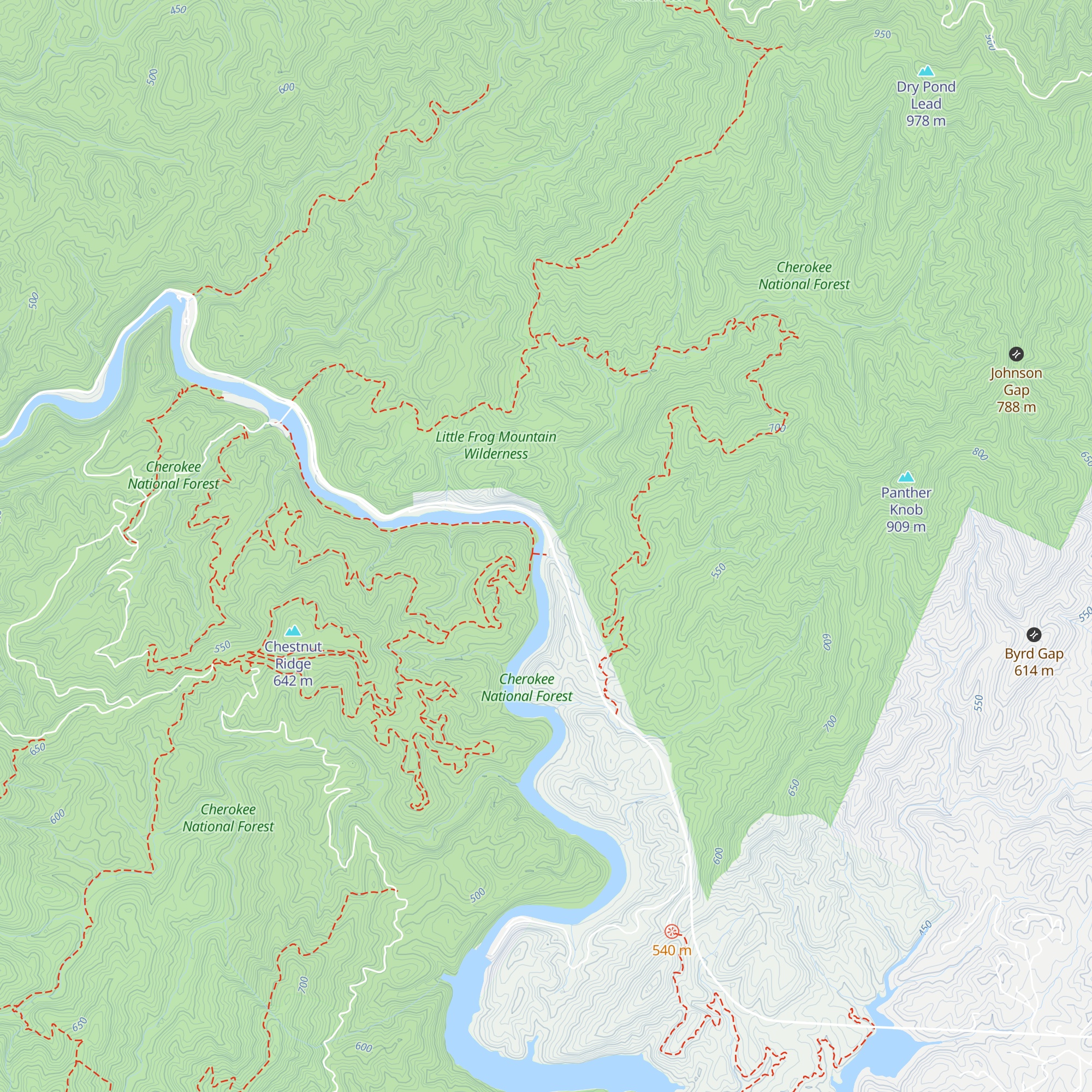 Ocoee Whitewater Center map