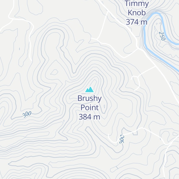 Map of Brushy Point