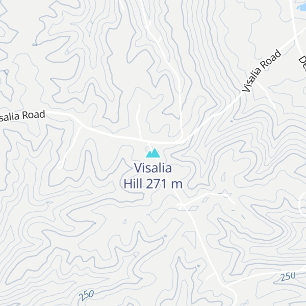 Map of Visalia Hill