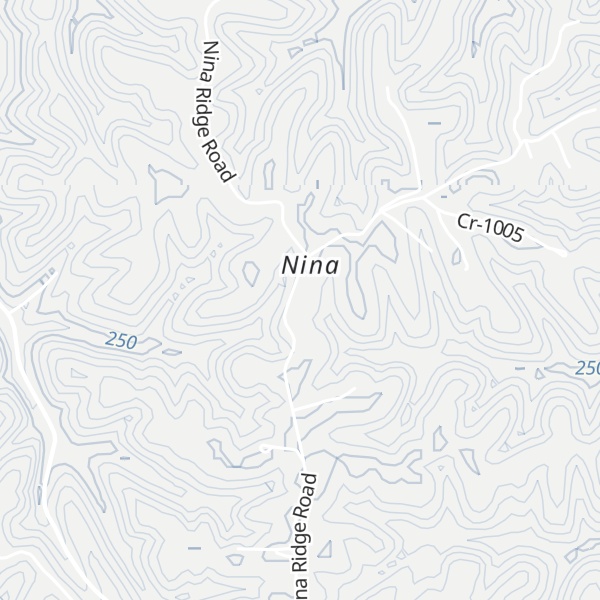 Map of Nina Ridge