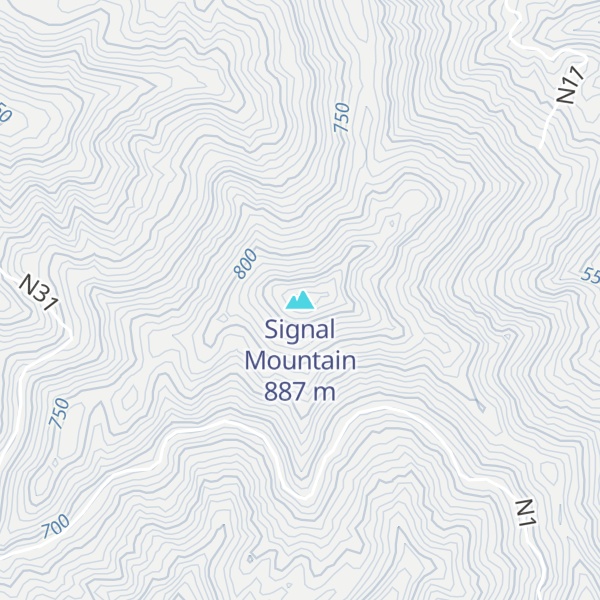 Map of Signal Mountain