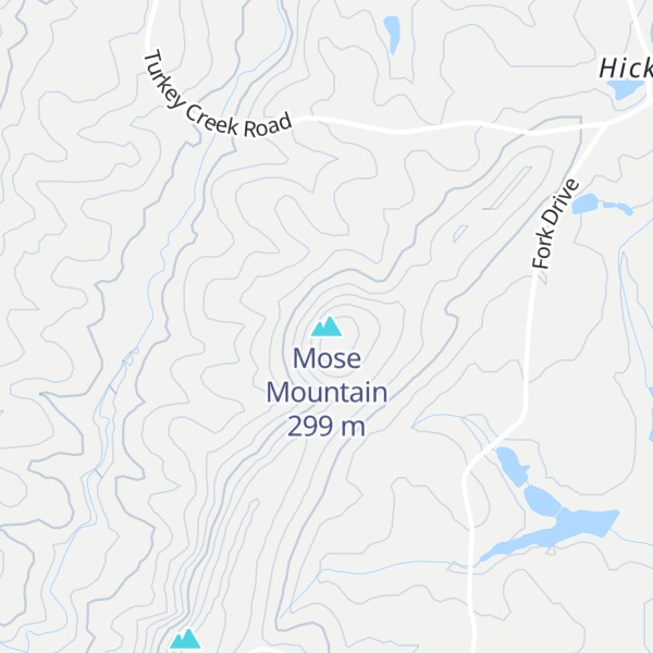 Map of Mose Mountain