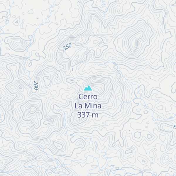 Map of Cerro La Mina