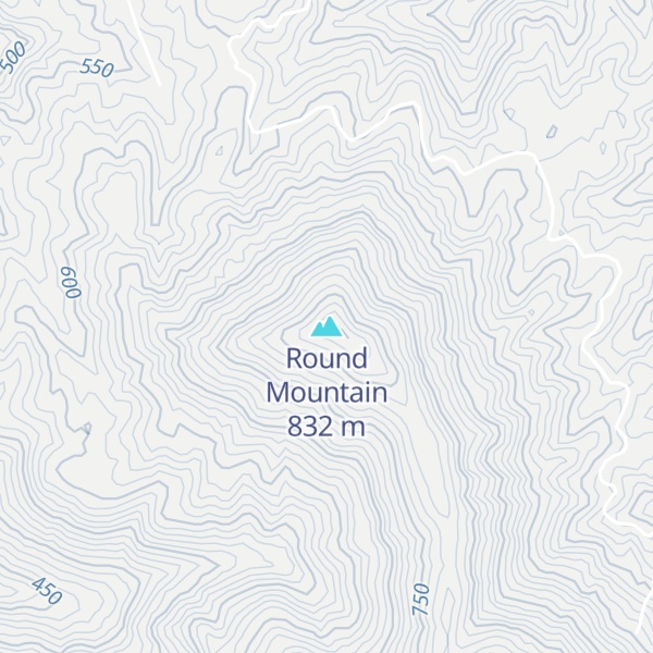 Map of Round Mountain